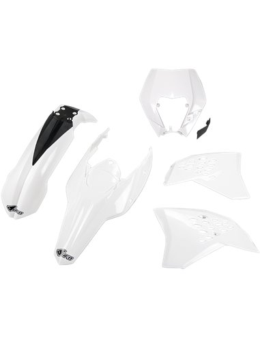 Kit plastique blanc Ktm Exc Ktkit520-047 UFO-Plast