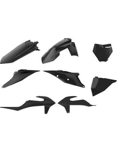 Kit Plastiques SX / SXF 19- NOIR Polisport 90810