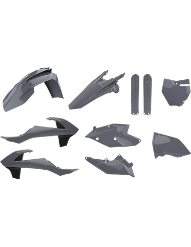 KTM SX,SX-F XC,XC-F - Kit de Plástica Nardo Grey - Modelos 2016-18 Polisport 90825