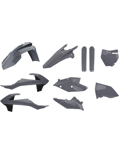 KTM SX,SX-F XC,XC-F - Kit Plastique Nardo Grey - Modelos 2016-18 Polisport 90825
