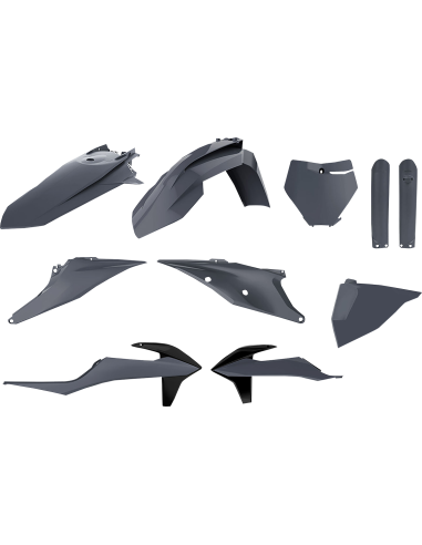 KTM SX,SX-F XC,XC-F - Kit de Plásticos Nardo Grey - Modelos 2019-20 Polisport 90814