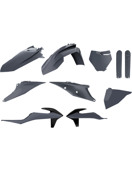 KTM SX,SX-F XC,XC-F - Kit de Plástica Nardo Grey - Modelos 2019-20 Polisport 90814