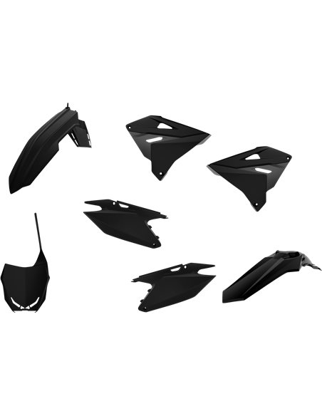 Suzuki RM125,250 - Joc Plàstica Restyling Negre - Models 2001-08 Polisport 90865