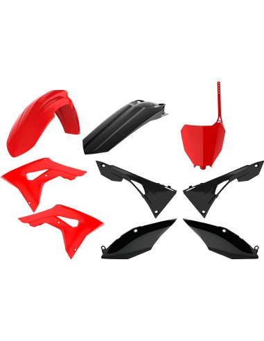 Honda CRF250R - Kit de Plásticos MX Vermelho/Preto - Modelos 2018-20 Polisport 90833