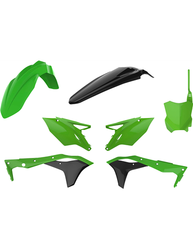 Plastics Kit KXF 17-20 GN / BLK Polisport 90836