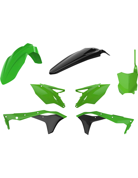 Kit de Plásticos KXF 17-20 GN/BLK Polisport 90836