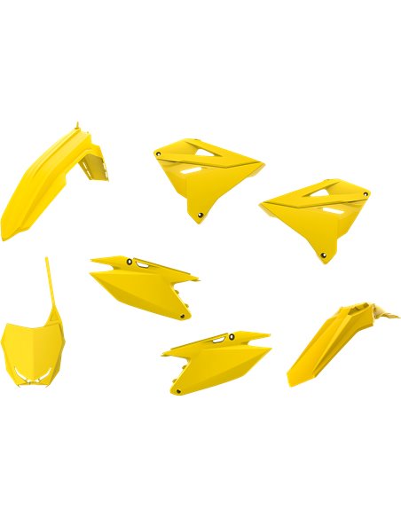 Suzuki RM125,250 - MX Restyling Kit Yellow - 2001-08 Models Polisport 90868