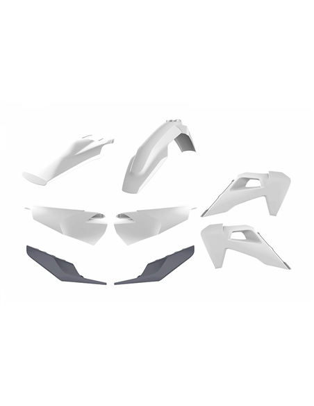 Husqvarna TE/FE - Enduro Plastic Kit White - 2020 Models Polisport 91021