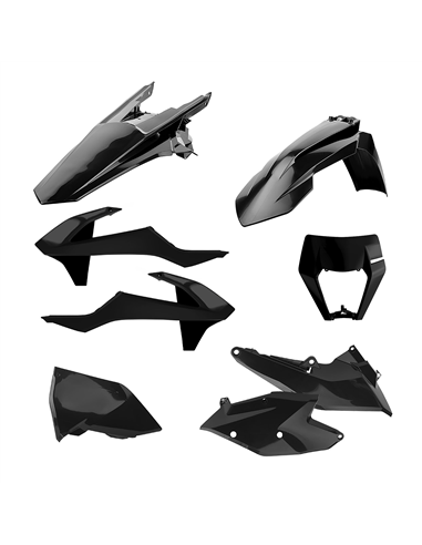 Plastic Kit EXC / EXCF 17-19 BK Polisport 90883