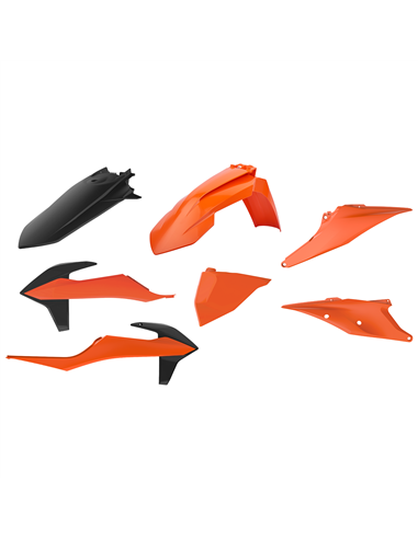 KTM EXC/EXC-F XC-W/XCF-W - Enduro Plastique Kit Couleur OEM - Modèles 2020 Polisport 90909