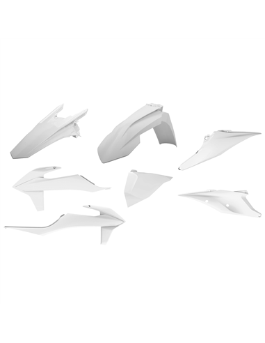 KTM EXC / EXC-F XC-W / XCF-W - Kit de Plàstica Enduro Blanc - Models 2020 Polisport 90910