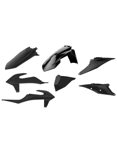 KTM EXC/EXC-F XC-W/XCF-W - Kit de Plásticos para Enduro Preto - Modelos 2020 Polisport 90911