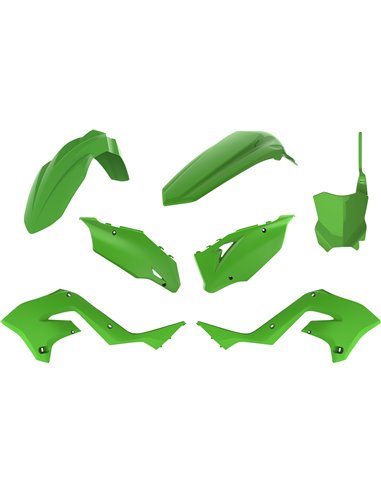 Kawasaki KX 125, 250 - Kit de Plásticos Restyling Cor OEM - Modelos 2003-08 Polisport 90933