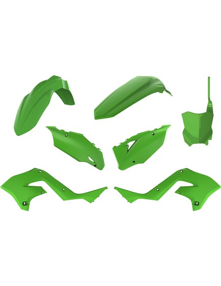 Kawasaki KX 125, 250 - Kit de Plàstica Restyling Color OEM - Models 2003-08 Polisport 90933