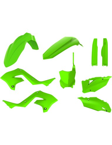 Kawasaki KX 125, 250 - Kit de Plástica Restyling Verde Lima - Modelos 2003-08 Polisport 90936