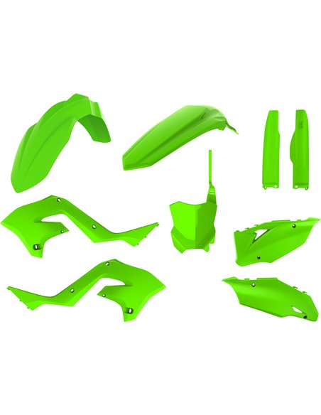 Kawasaki KX 125, 250 - Kit de Plástica Restyling Verde Lima - Modelos 2003-08 Polisport 90936