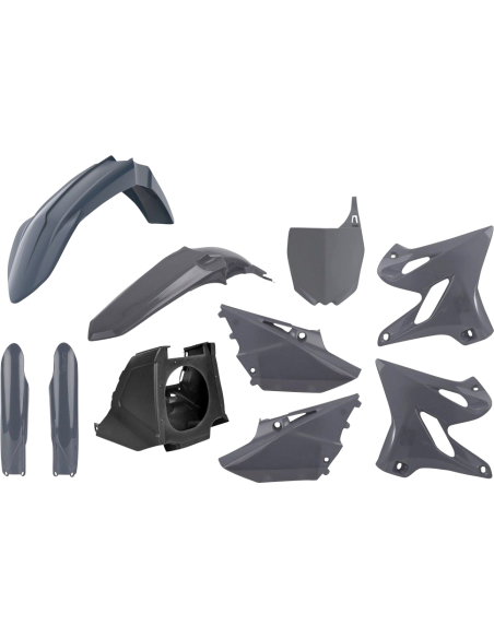 Yamaha YZ125/250 - Kit de Plásticos Nardo Grey - Modelos 2002-21 Polisport 90932