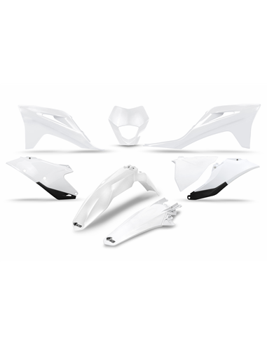 Kit de plastiques UFO GASGAS 21 ENDURO blanche GGKIT703-041