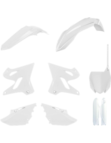Yamaha YZ 125/250 - Kit de Plásticos MX Branco - Modelos 2021 Polisport 91073
