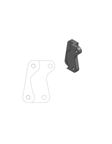 Supports d'adaptation pour kit de disques flottants Sm MOTO-MASTER 211012