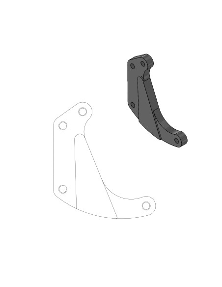Suports adaptadors per kit disc flotant Sup Moto MOTO-MASTER 211.025
