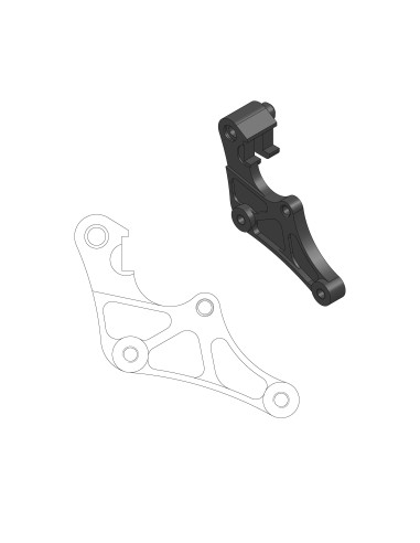 Suportes adaptadores para kit de disco flutuante MOTO-MASTER de 320 mm 211074