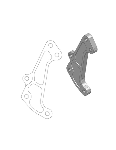Support de relocalisation pour étrier de frein OEM Supermoto MOTO-MASTER 211065