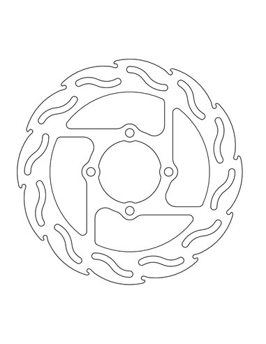 Brake disc Rear brake disc MOTO-MASTER 110228