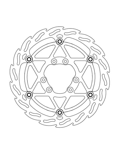 270 Ovs Flame Fr Disc MOTO-MASTER Disque de frein flottant 112086