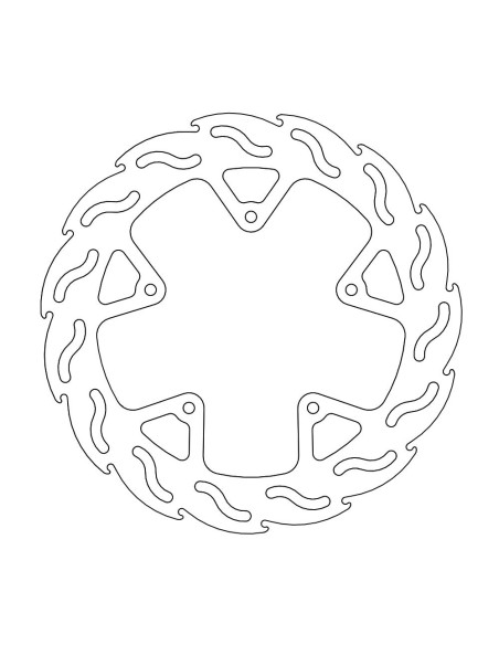 Rear brake disc Fix Flame Right MOTO-MASTER 110315