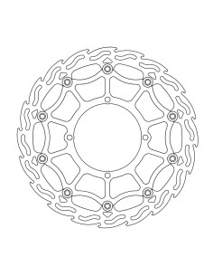 Disco de freio dianteiro Street Flame Suzuki MOTO-MASTER 111038