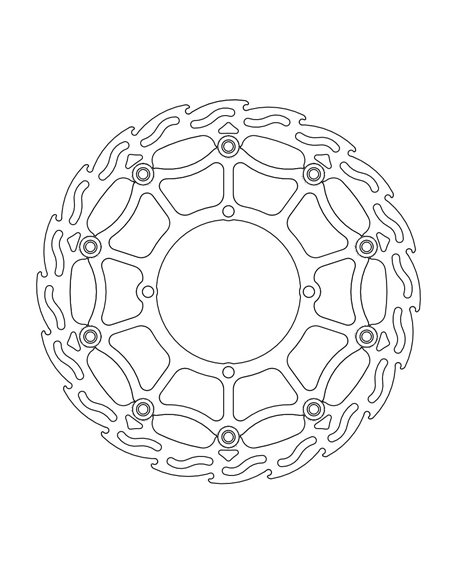 Disco de freio dianteiro Street Flame Suzuki MOTO-MASTER 111038