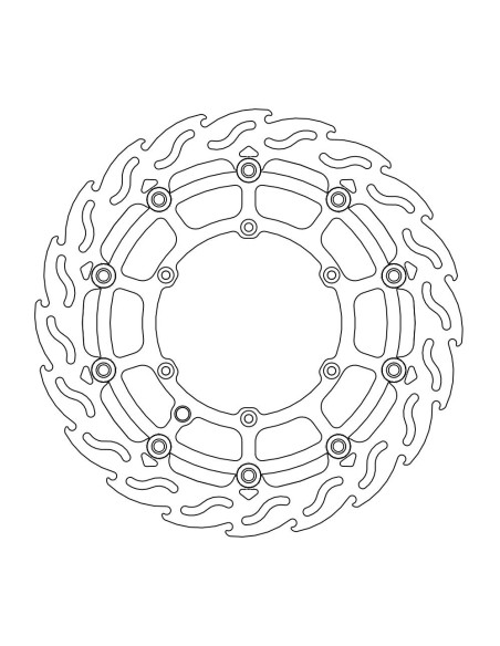 Disque de frein avant Float Flame Sumo MOTO-MASTER 112238