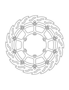 Disco de freio dianteiro Float Flame Sumo MOTO-MASTER 112229