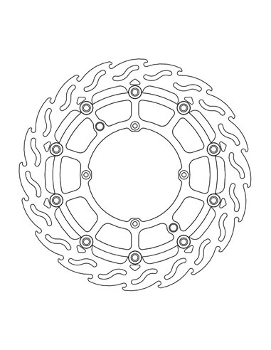 Disc de fre davanter Float Flame Summe MOTO-MASTER 112.233