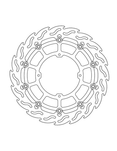 Disco de freio dianteiro Float Flame Sumo MOTO-MASTER 112231