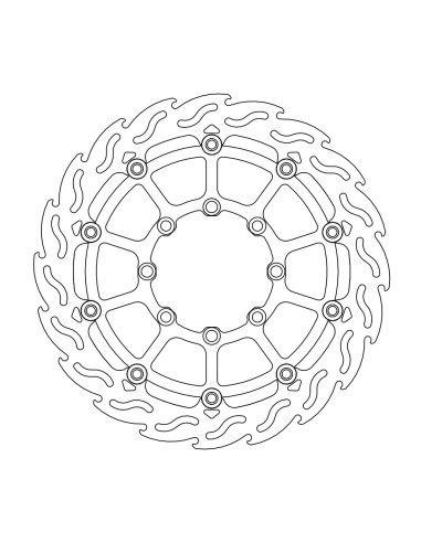 Disc de fre davanter Float Flame Summe MOTO-MASTER 112.234