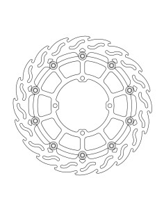 Disco de freio dianteiro Float Flame Sumo MOTO-MASTER 112235
