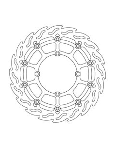 Disco de freio dianteiro Float Flame Sumo MOTO-MASTER 112237