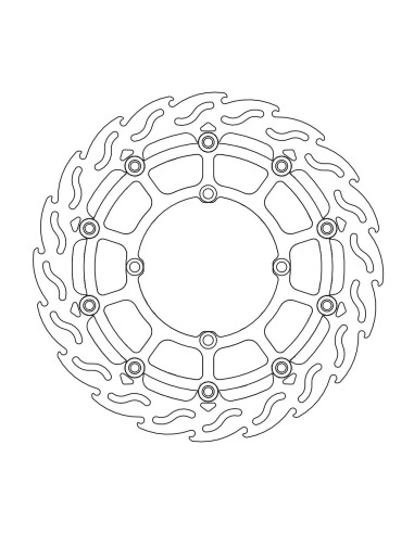 Disco de freio dianteiro Float Flame Sumo MOTO-MASTER 112237
