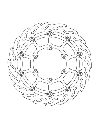 Brake disc Float Flame MOTO-MASTER 112296