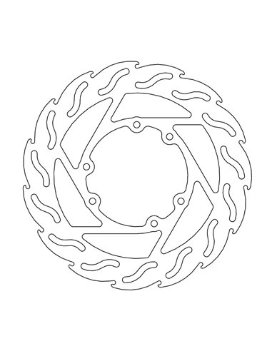 Disque de frein avant Flame Yama / Tm MOTO-MASTER 110397