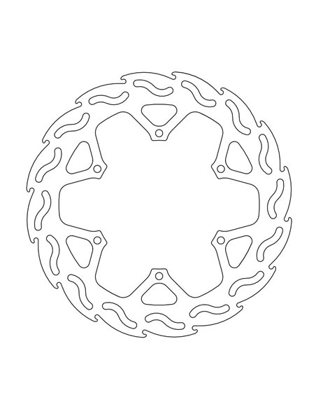 Disque de frein arrière Tm 125-530 MOTO-MASTER 110263