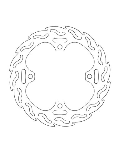 Disco de freno trasero Hon Cr125/25 MOTO-MASTER 110383