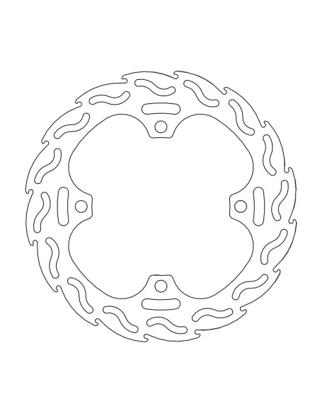 Rear brake disc Hon Cr125 / 25 MOTO-MASTER 110383