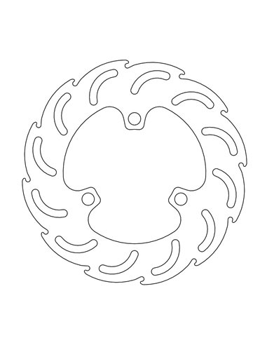 Rear brake disc Honda MOTO-MASTER 110 250