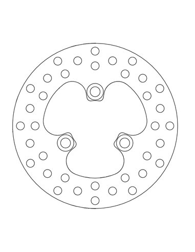 Disque de frein avant rond Honda MOTO-MASTER 110117