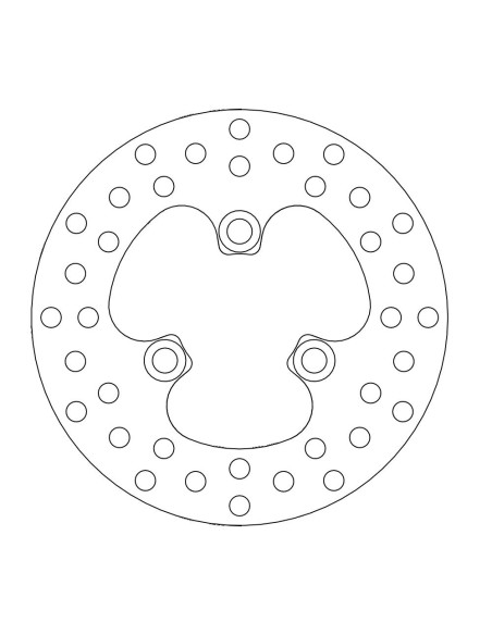 Disque de frein avant rond Honda MOTO-MASTER 110117