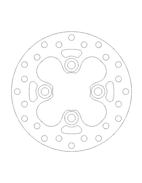 Front brake disc Round Kawasaki MOTO-MASTER 110320