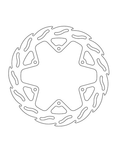 Fixation de disque de frein arrière 4.4Mm MOTO-MASTER 110598